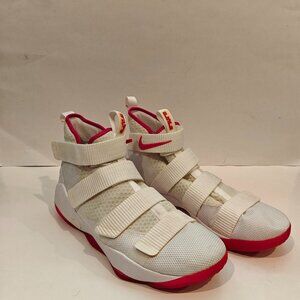 Nike Lebron Soldier XI EP Kay Yow Breast Cancer Awareness shoes White Pink Sz 11